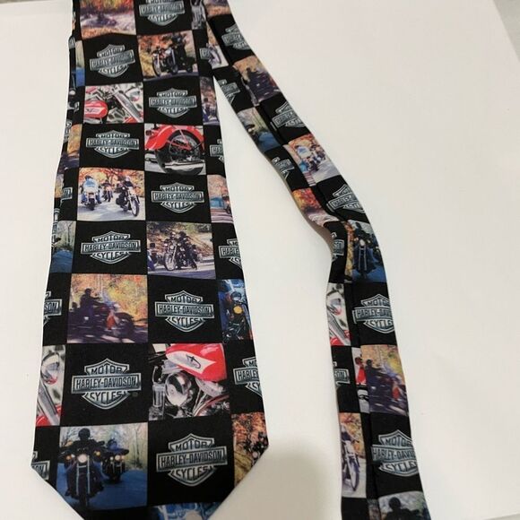 Harley Davidson neck tie silk motorcycle - Picture 5 of 6